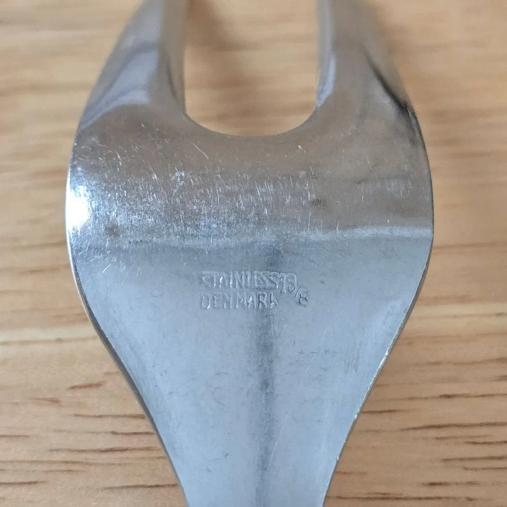 Danish 18/8 Stainless Steel Cold Meat Serving Fork 7.5